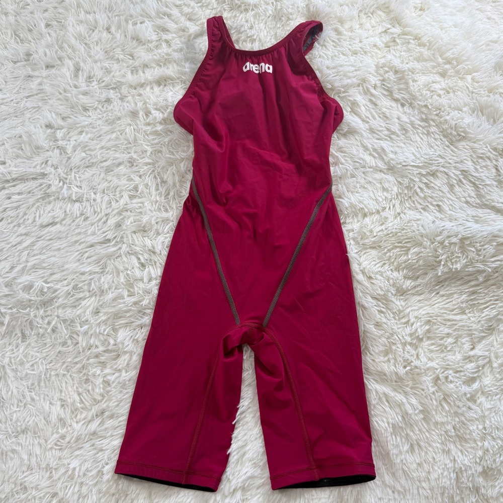 Arena Girls Powerskin ST 2.0 Open Back Kneeskin Pink Junior Girls 28 AR226250